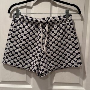 MADEWELL Blue & White Flower Pattern Shorts
